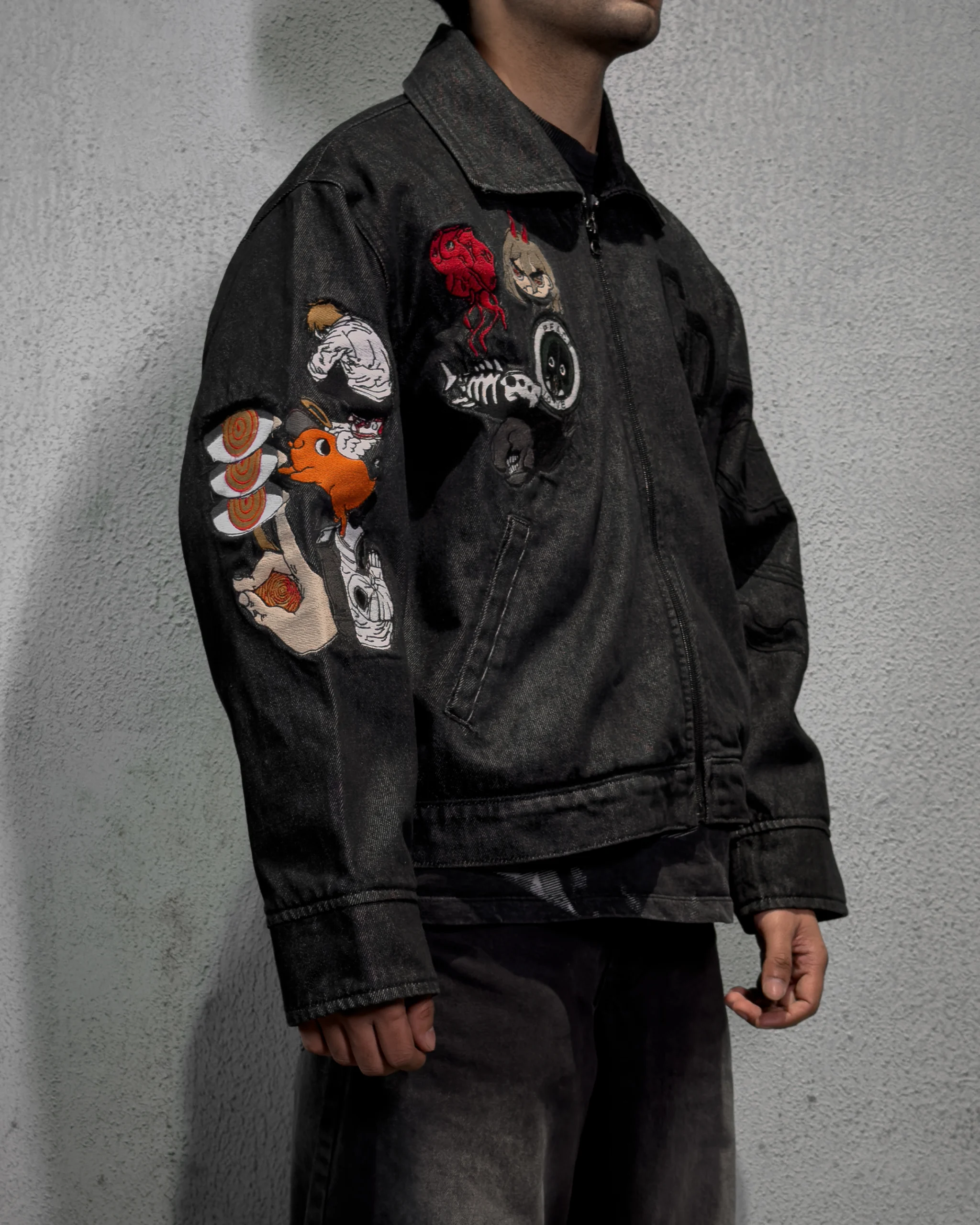 Devil (Embroidered Denim Jacket) - Image 3